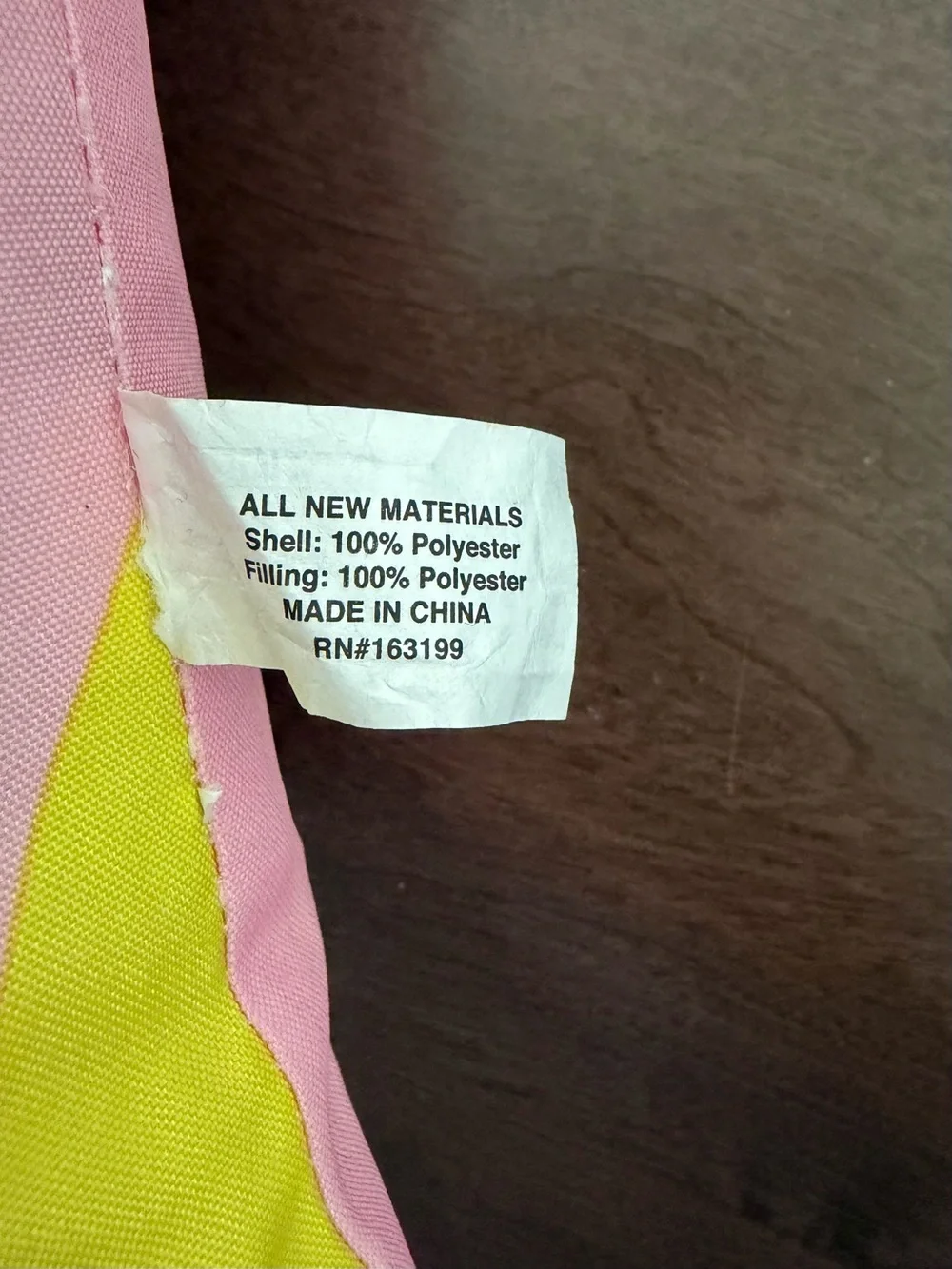 Bright Lemon Print Patio Cushion Pillow - Pink & Yellow